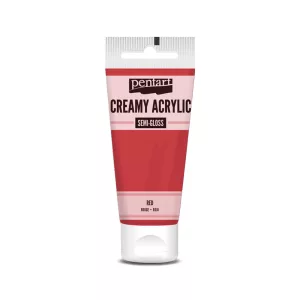 PentArt Krémes akrilfesték - selyemfényű  - piros - 60 ml