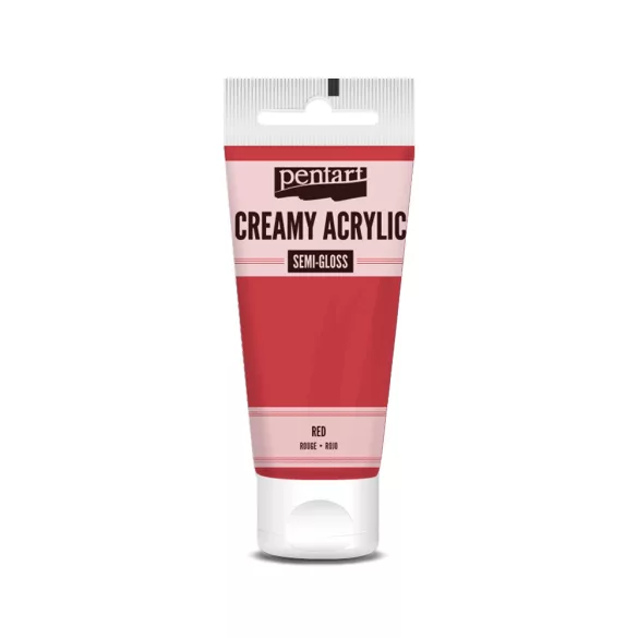 PentArt Krémes akrilfesték - selyemfényű  - piros - 60 ml