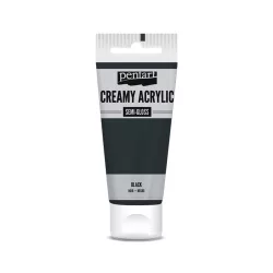   PentArt Krémes akrilfesték - selyemfényű  - fekete - 60 ml