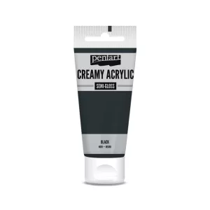 PentArt Krémes akrilfesték - selyemfényű  - fekete - 60 ml