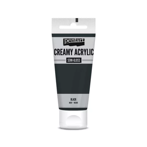 PentArt Krémes akrilfesték - selyemfényű  - fekete - 60 ml