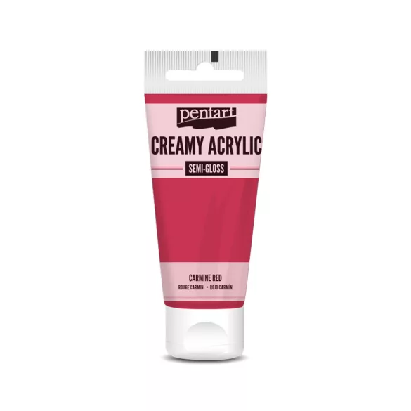 PentArt Krémes akrilfesték - selyemfényű  - kárminvörös - 60 ml