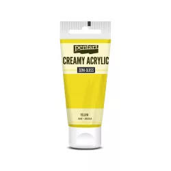   PentArt Krémes akrilfesték - selyemfényű  - sárga - 60 ml
