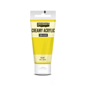 PentArt Krémes akrilfesték - selyemfényű  - sárga - 60 ml