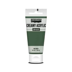   PentArt Krémes akrilfesték - selyemfényű  - fenyőzöld - 60 ml