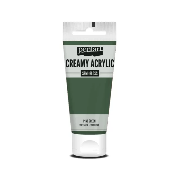 PentArt Krémes akrilfesték - selyemfényű  - fenyőzöld - 60 ml