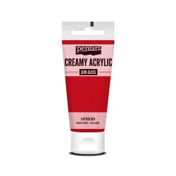   PentArt Krémes akrilfesték - selyemfényű  - rúzspiros - 60 ml