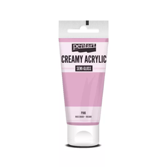 PentArt Krémes akrilfesték - selyemfényű  - pink - 60 ml
