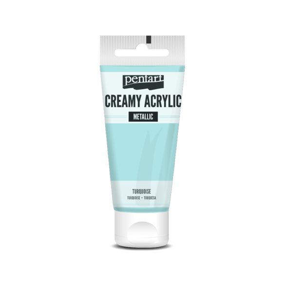 PentArt Krémes akrilfesték - metál - türkiz - 60 ml