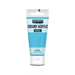 PentArt Krémes akrilfesték - metál - világoskék - 60 ml