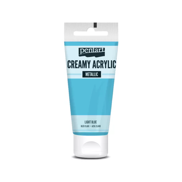 PentArt Krémes akrilfesték - metál - világoskék - 60 ml