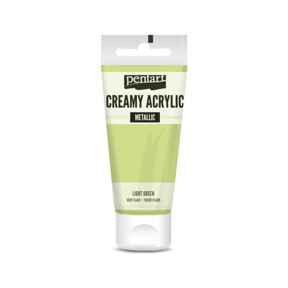 PentArt Krémes akrilfesték - metál - világoszöld - 60 ml