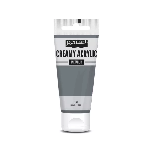 PentArt Krémes akrilfesték - metál - ólom - 60 ml