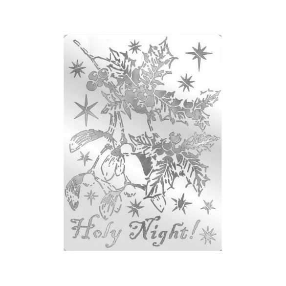 Stencil 19,8 x 14,5 cm - Holy Night!
