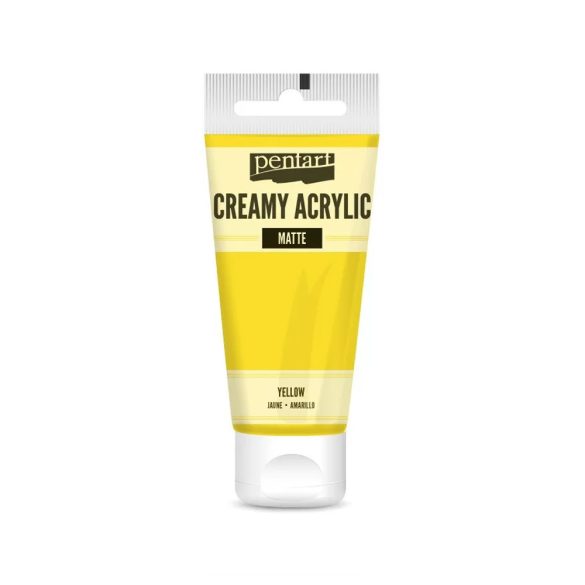 PentArt Krémes akrilfesték - matt - sárga - 60 ml