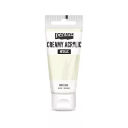 PentArt Krémes akrilfesték - metál - fehérarany - 60 ml