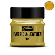 PentArt Textil és bőrfesték - csillogó arany - 50 ml