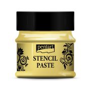 PentArt Stencilező paszta - gyöngyház - 50 ml - sárga