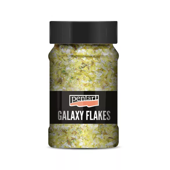 PentArt Galaxy Flakes - pluto sárga - 100 ml
