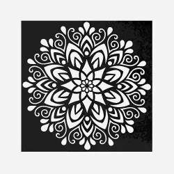 Szita-stencil 215 x 215 mm - Mandala 1