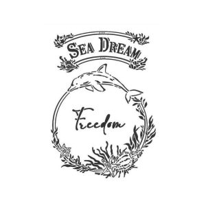 Stencil G méret 21 x 29,7 cm - Romantika szabadság