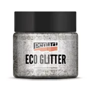 PentArt Eco Glitter - ezüst - finom - 15 g