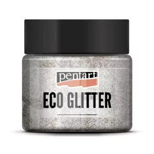 PentArt Eco Glitter - ezüst - extra finom - 15 g