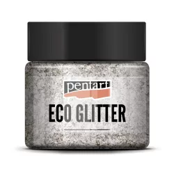 PentArt Eco Glitter - ezüst - durva - 15 g