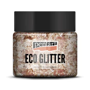 PentArt Eco Glitter - rózsaarany - durva - 15 g