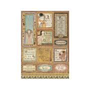 Dekupázs rizspapír - Klimt idézetek és címkék - A4