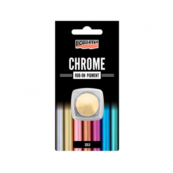 PentArt Rub-on pigment színes krómozott hatású - arany - 0,5 g