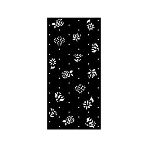 Vastag stencil 12 x 25 cm - Garden of Promises - rózsabimbók