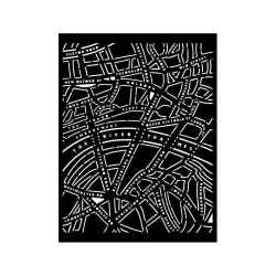 Vastag stencil 20 X 25 cm - Our way - utcai térkép