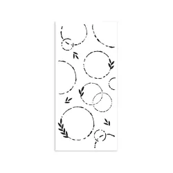   Vastag stencil 12 X 25 cm - Create Happiness Welcome Home - garlands