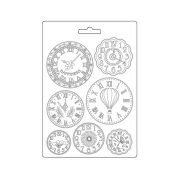   PentArt Lágy PVC öntőforma - Create happines welcome home, clocks - A5