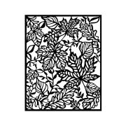 Vastag stencil 20 X 25 cm - Magic Forest - leaves