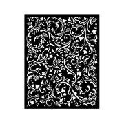 Vastag stencil 20 X 25 cm - Magic Forest - swirls pattern