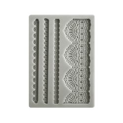   PentArt Szilikon öntőforma - Sunflower art laces and borders - A6