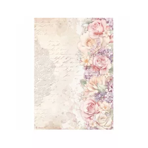 PentArt Dekupázs rizspapír - Romance Forever - Floral border - A4