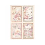   PentArt Dekupázs rizspapír - Romance Forever - 4 cards - A4
