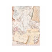   PentArt Dekupázs rizspapír - Romance Forever - Letters - A4
