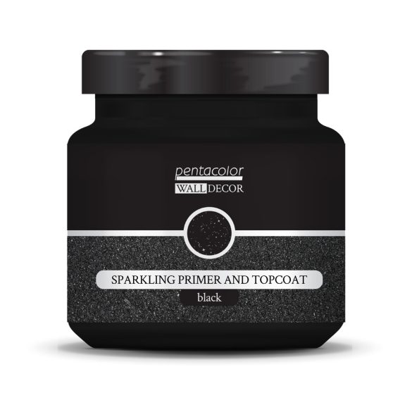 PentArt Wall Decor - Csillogó alapozó és bevonó - fekete - 1000 ml