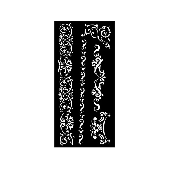 Vastag stencil 12 X 25 cm - Venice City of Art borders