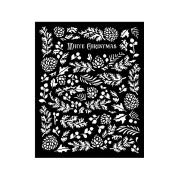   Vastag stencil 20 x 25 cm - The Owl's House - pine cones