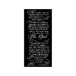 Vastag stencil 12 X 25 cm - The Owl's House - letter