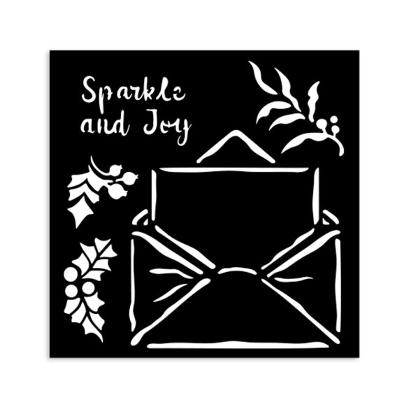 Vastag stencil 12 X 12 cm - The Owl's House letter