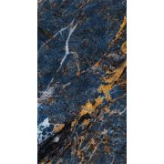   Márvány mintás falpanel - 1220 x 2440 mm - fekete - kék - narancs
