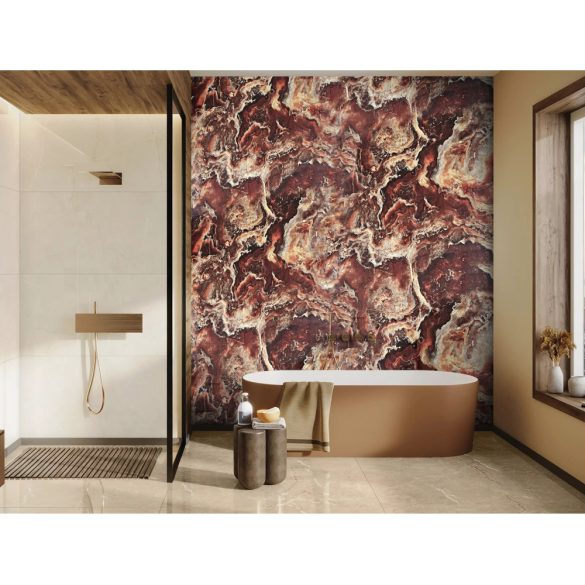 Márvány mintás falpanel - 1220 x 2440 mm - bordó