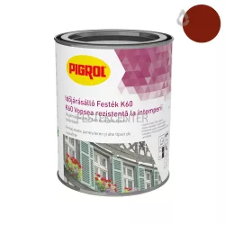   Pigrol K60 Időjárásálló festék - vörösesbarna - 0,75 l