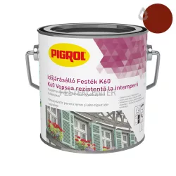   Pigrol K60 Időjárásálló festék - vörösesbarna - 2,5 l